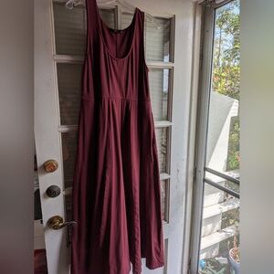 EShakti Sleeveless Maxi Dress in Burgundy - Women's Casual Dress